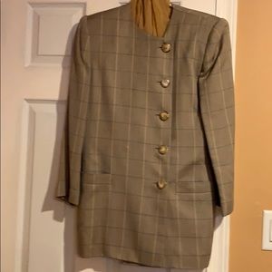 Kasper skirt suit + Evan picone silk blouse